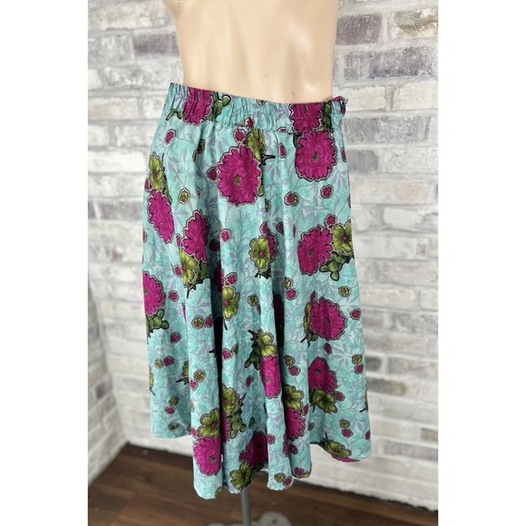 Mix Nouveau Maxi Skirt Floral Flowy Bohemian Peasant Festival‎ Metallic Gold S - Picture 1 of 6